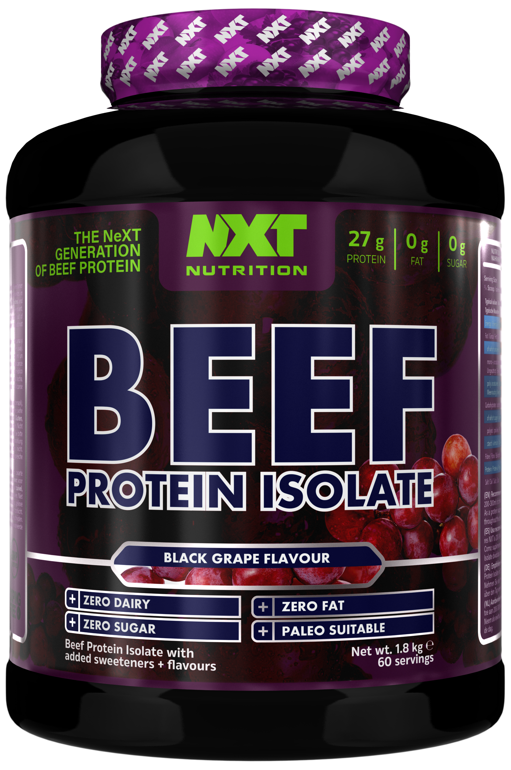 NXT Nutrition Beef Protein Isolate 1.8kg